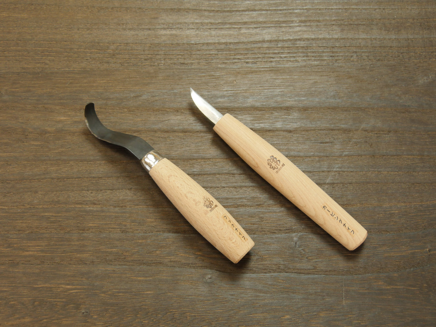Hook & Naginata Wood Carving Knife Set