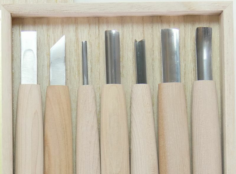 Wood Carving Knife 7 Pieces Set - High-speed Steel Blade
