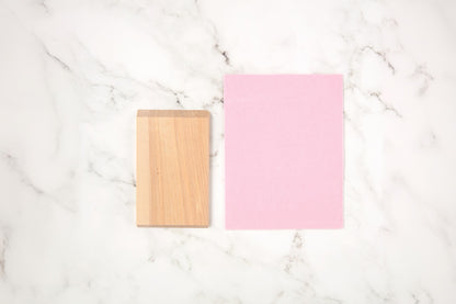 EZ Care blade maintenance tool - wooden plate and sharpening cloth