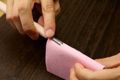 Using the EZ Care tool to restore the cutting edge