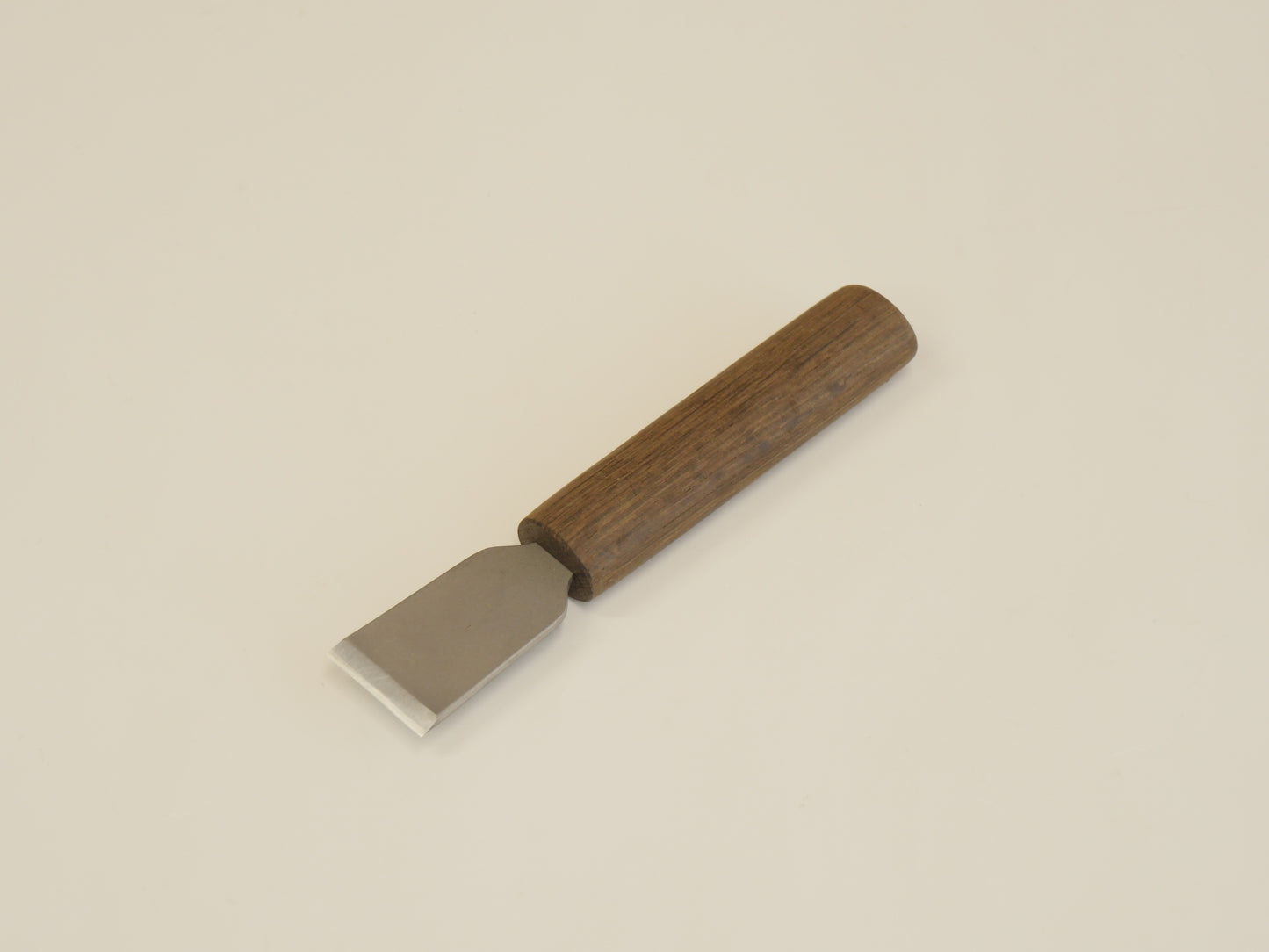 BOSSHAN HSS leather knife 30 mm with smoked oak handle