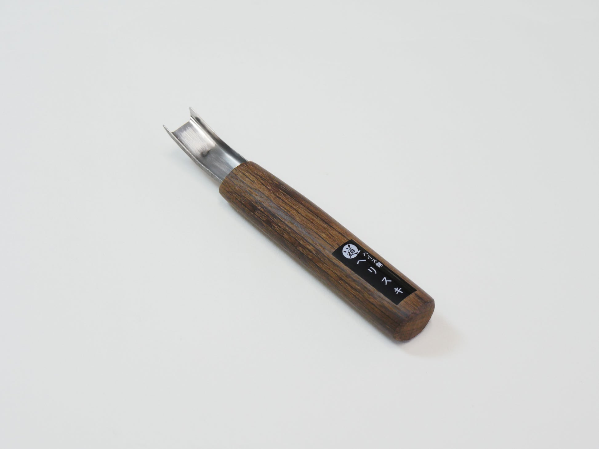 EDGE SKIVING HSS knife 12 mm with smoked oak handle