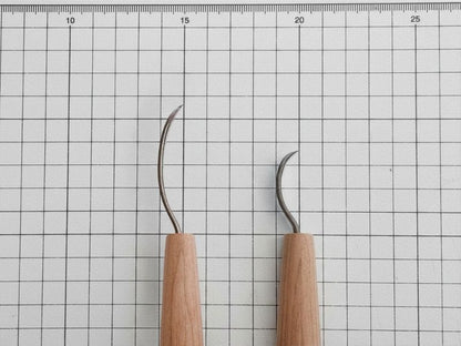 Blade radius comparison on a measuring grid